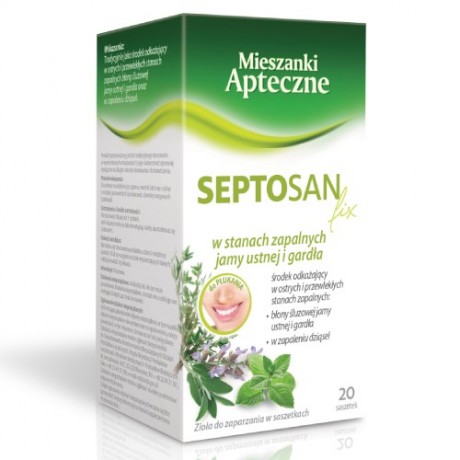 Septosan fix 20x2g HERBAPOL LUBLIN - Wiesiołek-Pharma