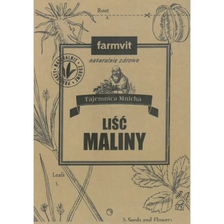 Malina liść 50g FARM-VIT - Wiesiołek-Pharma