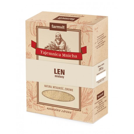 Len mielony 200g+200g FARM-VIT - Wiesiołek-Pharma