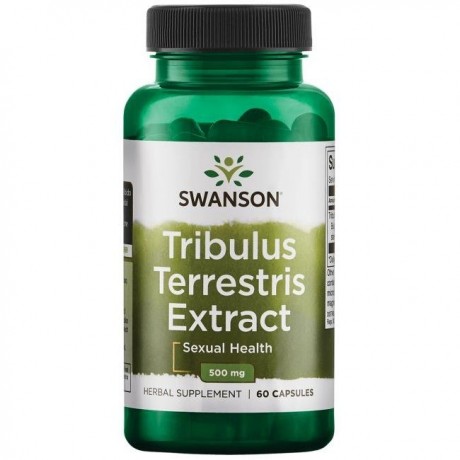 Tribulus Terrestris Extract 500mg 60 kaps. SWANSON - Wiesiołek-Pharma