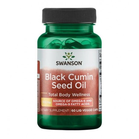 Black Cumin Seed Oil 500mg 60 kaps. SWANSON - Wiesiołek-Pharma