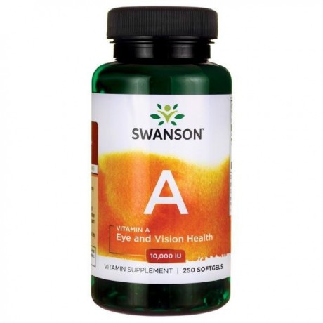 Witamina A 10000IU 250 kaps. SWANSON - Wiesiołek-Pharma