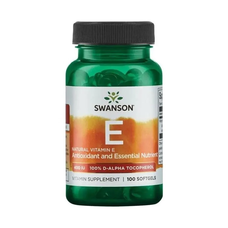 Witamina E naturalna 400IU 100 kaps. SWANSON - Wiesiołek-Pharma Witamina E naturalna 400IU 100 kaps. SWANSON - Wiesiołek-Pharma