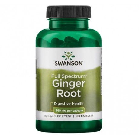 Ginger Root 540mg 100 kaps. SWANSON - Wiesiołek-Pharma