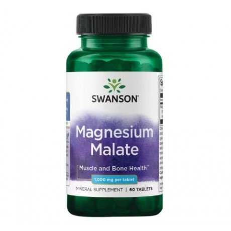 Magnesium Malate 1000mg 60 tabl. SWANSON - Wiesiołek-Pharma