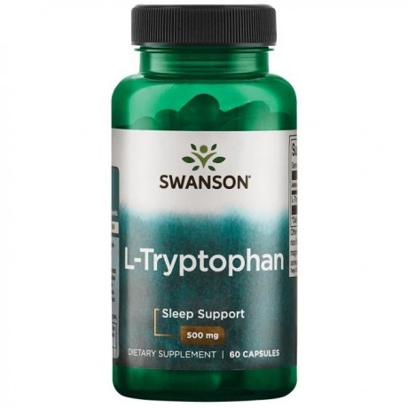 L-tryptofan 500mg 60 kaps. SWANSON - Wiesiołek-Pharma