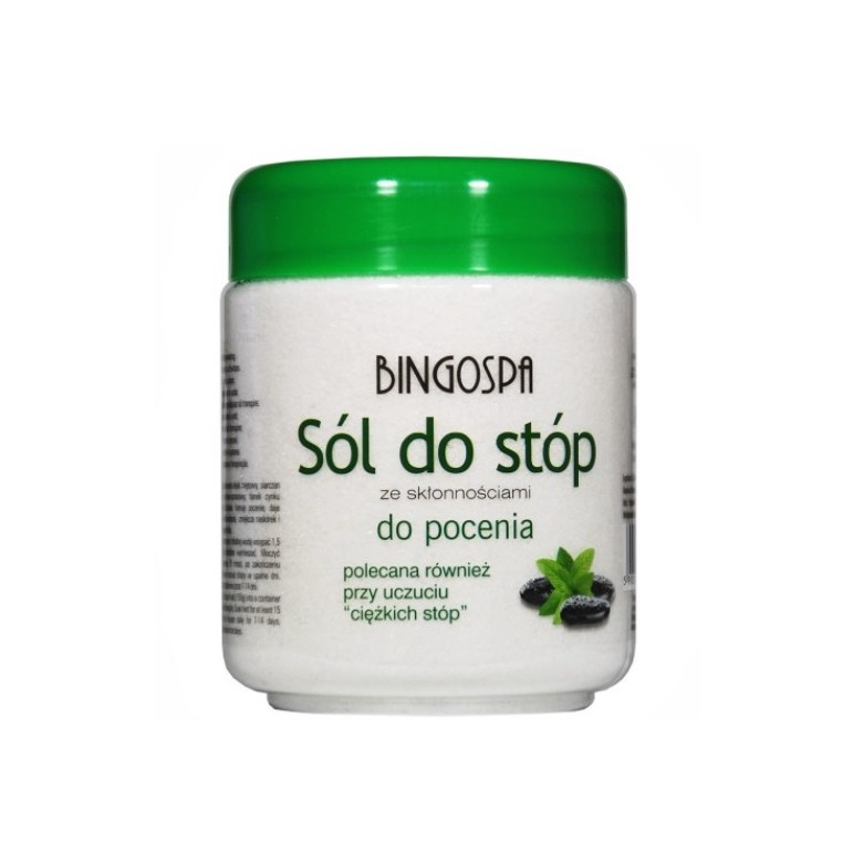 Sól do stóp Pocenie 550g BINGOSPA - Wiesiołek-Pharma Sól do stóp Pocenie 550g BINGOSPA - Wiesiołek-Pharma