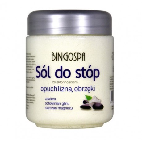 Sól do stóp Opuchlizna, obrzęki 550g BINGOSPA - Wiesiołek-Pharma