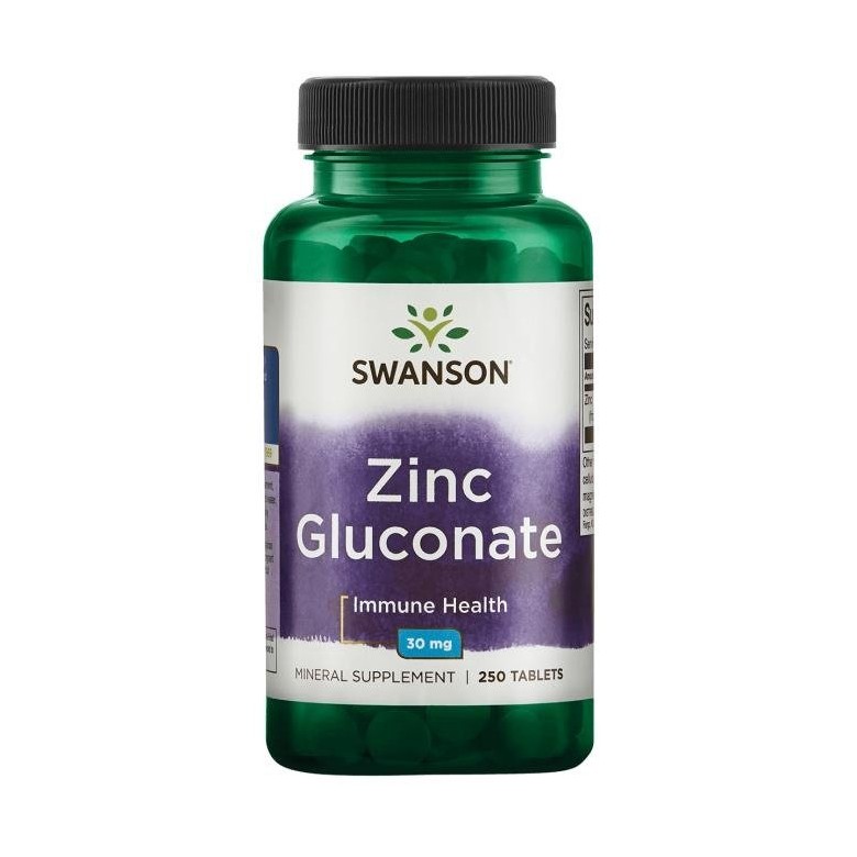 Zinc Gluconate 30mg 250 tabl. SWANSON - Wiesiołek-Pharma Zinc Gluconate 30mg 250 tabl. SWANSON - Wiesiołek-Pharma