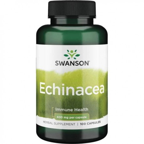Echinacea 400mg 100 kaps. SWANSON - Wiesiołek-Pharma