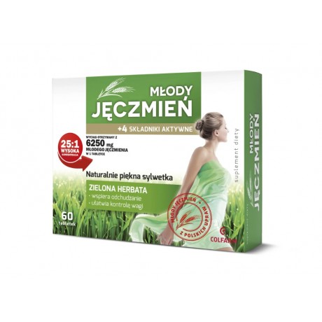 Młody jęczmień 60 tabl. COLFARM - Wiesiołek-Pharma