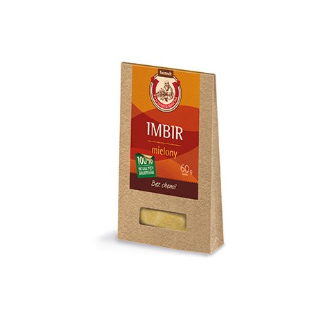 Imbir mielony 60g FARM-VIT - Wiesiołek-Pharma
