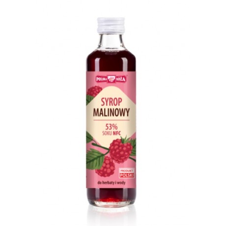 Syrop malinowy 250ml POLSKA RÓŻA - Wiesiołek-Pharma