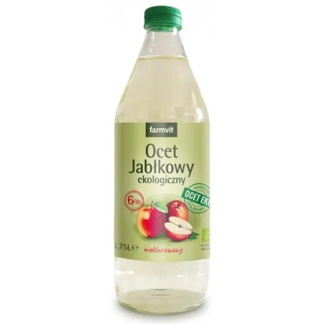 Ocet jabłkowy nieklarowany 6% EKO FARM-VIT - Wiesiołek-Pharma