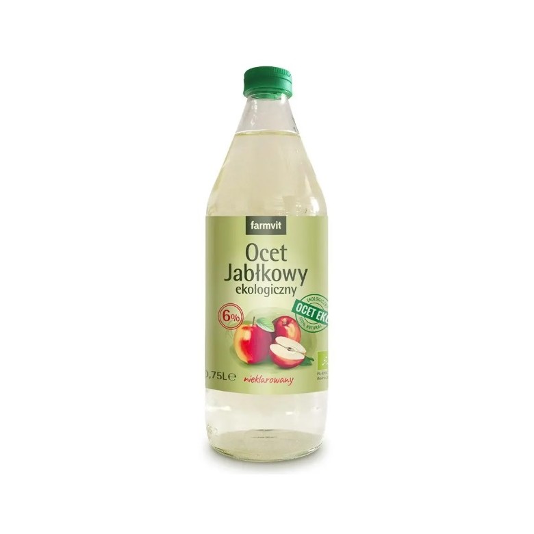 Ocet jabłkowy nieklarowany 6% EKO FARM-VIT - Wiesiołek-Pharma Ocet jabłkowy nieklarowany 6% EKO FARM-VIT - Wiesiołek-Pharma