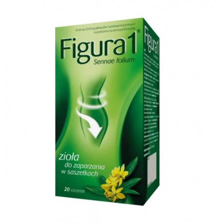 Figura 1 z senesem 20x3g HERBAPOL LUBLIN - Wiesiołek-Pharma