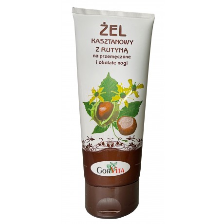 Żel kasztanowy z rutyną 200ml GORVITA - Wiesiołek-Pharma