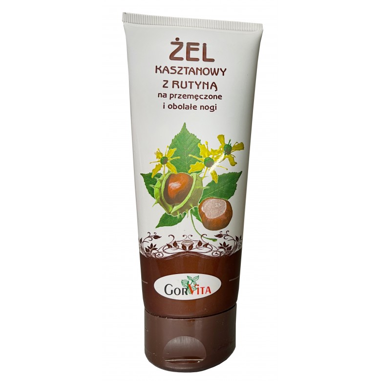Żel kasztanowy z rutyną 200ml GORVITA - Wiesiołek-Pharma