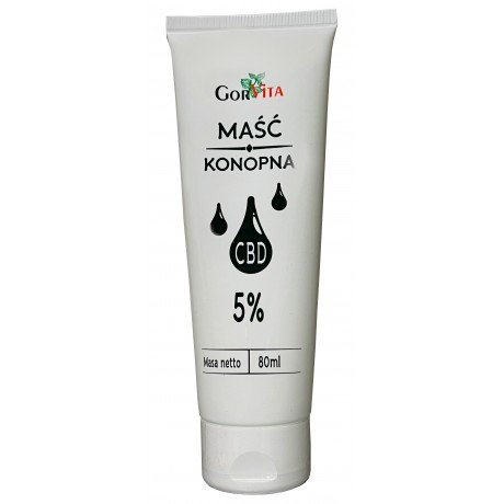 Maść konopna CBD 5% 80ml GORVITA - Wiesiołek-Pharma