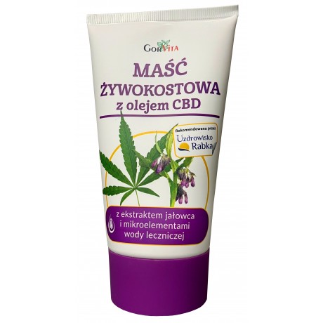 Maść żywokostowa z olejem CBD 140ml GORVITA - Wiesiołek-Pharma