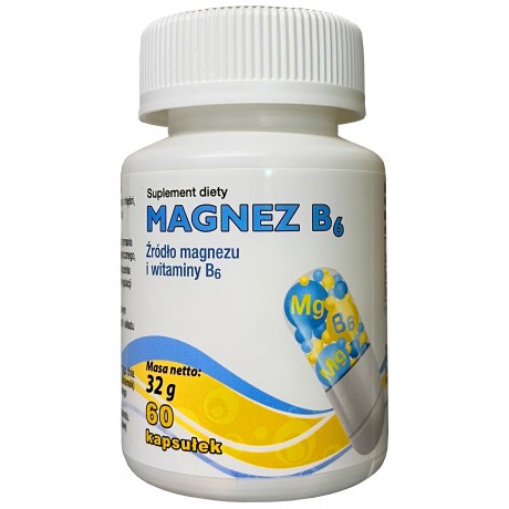 Magnez+ B6 60 kaps. GORVITA - Wiesiołek-Pharma