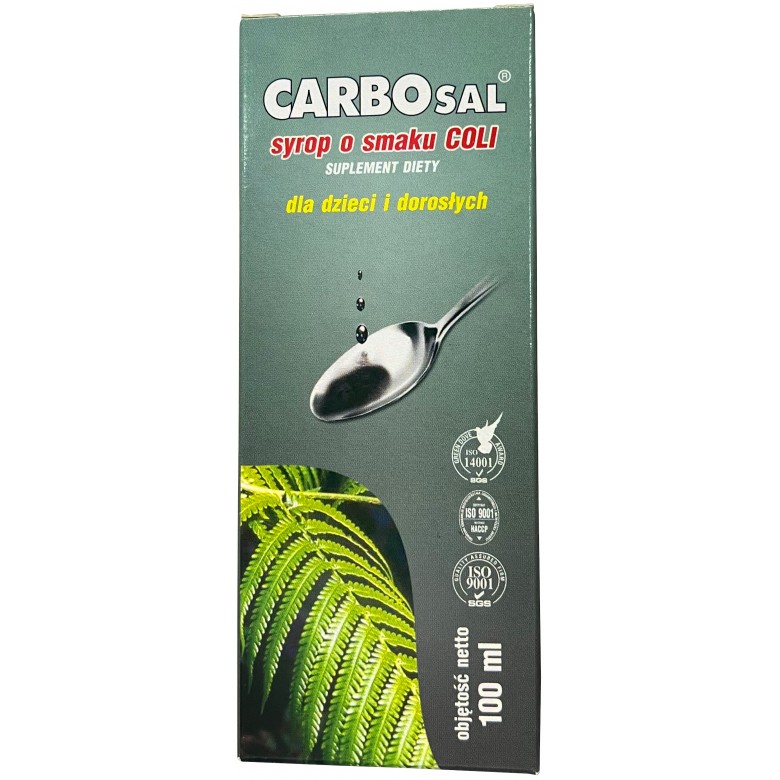 Carbosal syrop o smaku Coli 100ml GORVITA - Wiesiołek-Pharma Carbosal syrop o smaku Coli 100ml GORVITA - Wiesiołek-Pharma