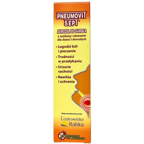 Pneumovit Sept areozol do gardła 35ml GORVITA - Wiesiołek-Pharma