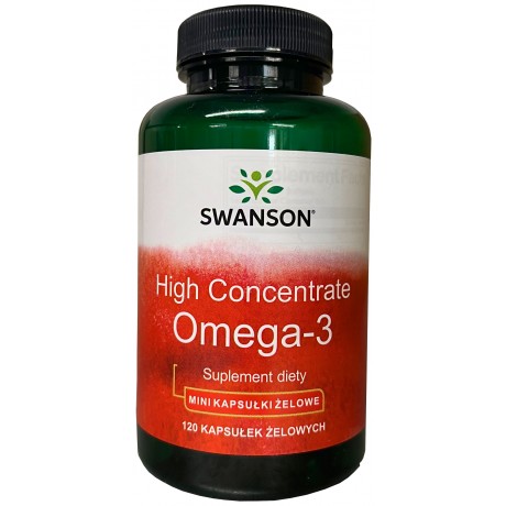 Omega-3 High Concentrate 120 kaps. SWANSON - Wiesiołek-Pharma