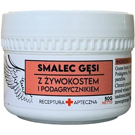 Smalec gęsi z żywokostem i podagrycznikiem BJK BIO - Wiesiołek-Pharma