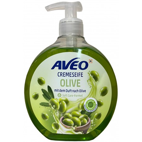 Mydło w płynie z pompką Aveo Oliwka 500ml SCHMEES - Wiesiołek-Pharma