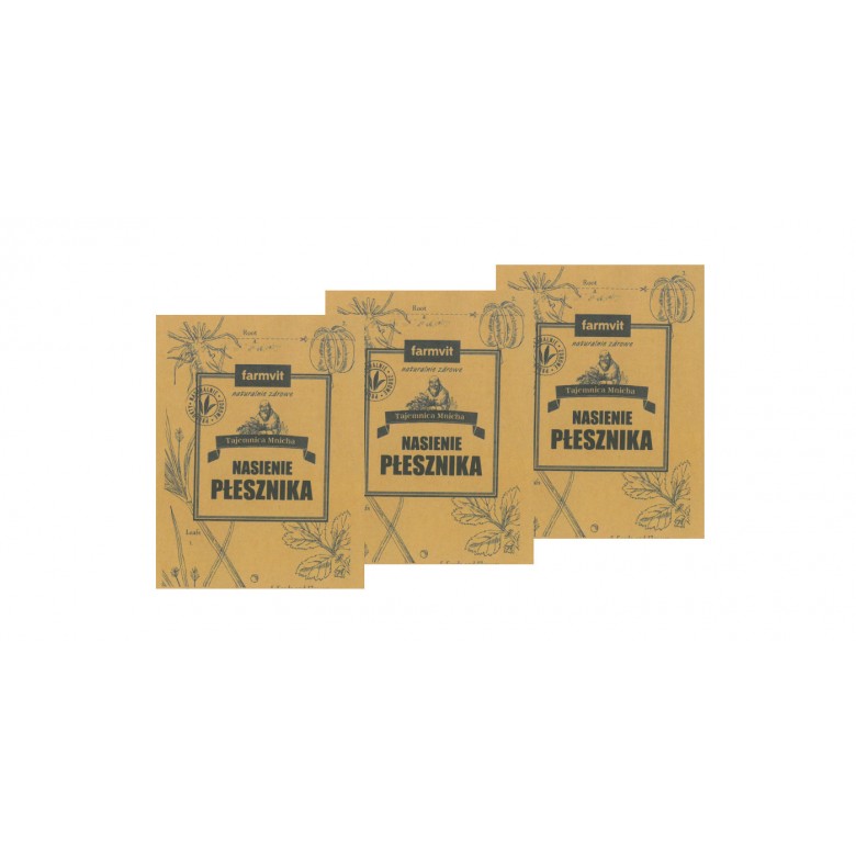 Płesznik nasiona 100g "2+1" FARM-VIT - Wiesiołek-Pharma Płesznik nasiona 100g "2+1" FARM-VIT - Wiesiołek-Pharma