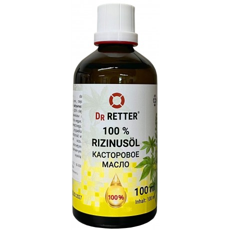 Olej rycynowy 100% 100ml DR RETTER VITUS - Wiesiołek-Pharma