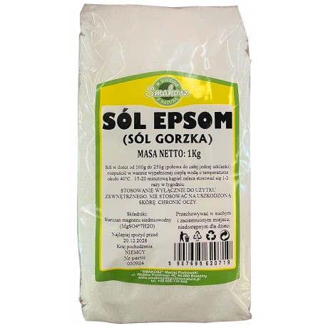 Sól Epsom 1 kg SMAKOSZ - Wiesiołek-Pharma