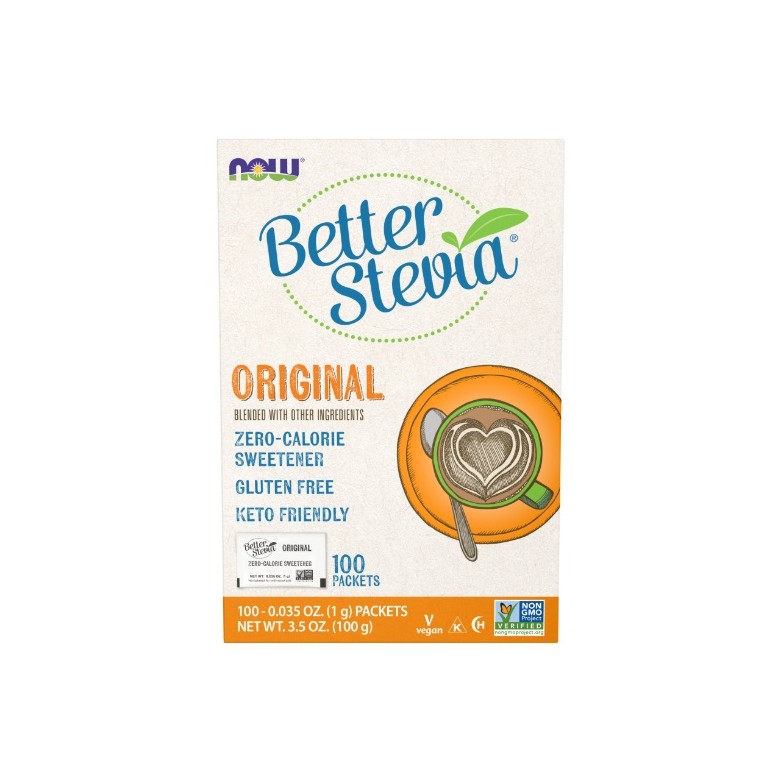 Better Stevia Packets 100 sasz. NOW FOODS - Wiesiołek-Pharma Better Stevia Packets 100 sasz. NOW FOODS - Wiesiołek-Pharma