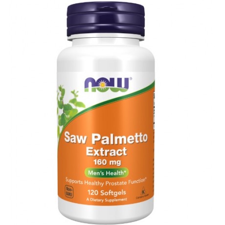 Saw Palmetto Extract 160mg 120 kaps. NOW FOODS - Wiesiołek-Pharma
