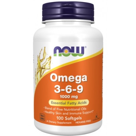 Omega 3-6-9 1000mg NOW FOODS - Wiesiołek-Pharma