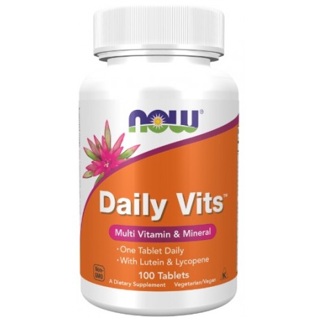 Daily Vits Multi 100 tabl. NOW Foods - Wiesiołek-Pharma
