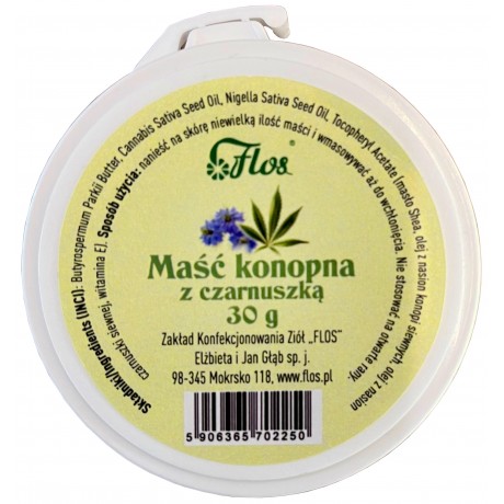 Maść konopna z czarnuszką 30g FLOS - Wiesiołek-Pharma
