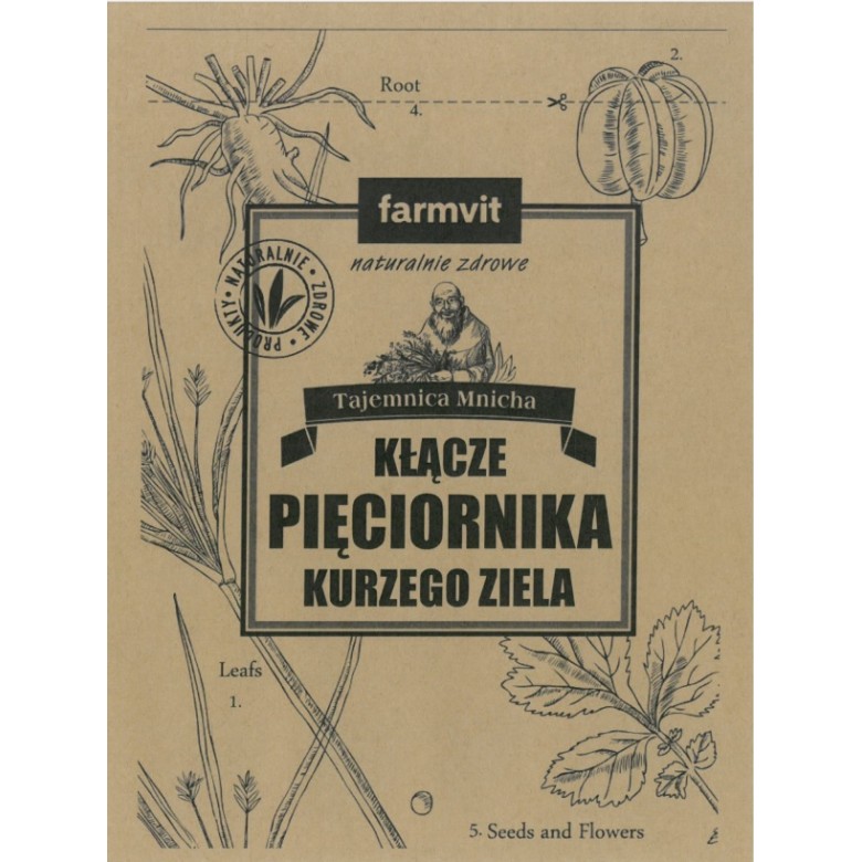 Pięciornik kurze ziele kłącze 50g FARM-VIT - Wiesiołek-Pharma Pięciornik kurze ziele kłącze 50g FARM-VIT - Wiesiołek-Pharma