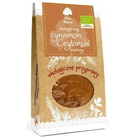 Cynamon Cejloński mielony 50g EKO DARY NATURY - Wiesiołek-Pharma