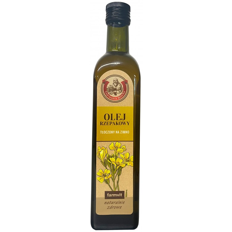 Olej rzepakowy 500ml FARM-VIT - Wiesiołek-Pharma Olej rzepakowy 500ml FARM-VIT - Wiesiołek-Pharma