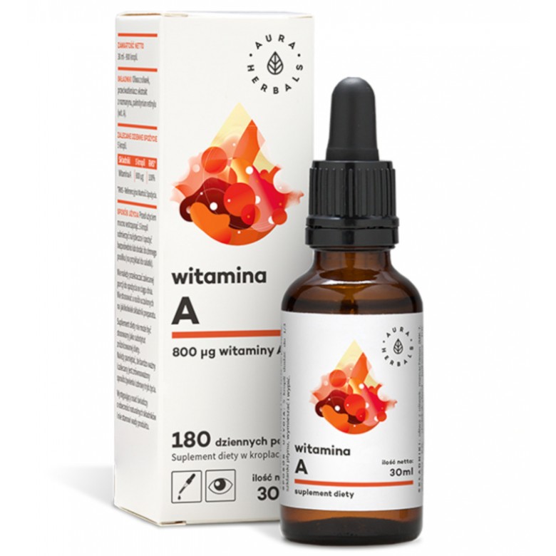Witamina A 30ml AURA HERBALS - Wiesiołek-Pharma Witamina A 30ml AURA HERBALS - Wiesiołek-Pharma