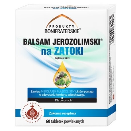 Balsam Jerozolimski na zatoki 60 tabl. BONIFRATRES - Wiesiołek-Pharma
