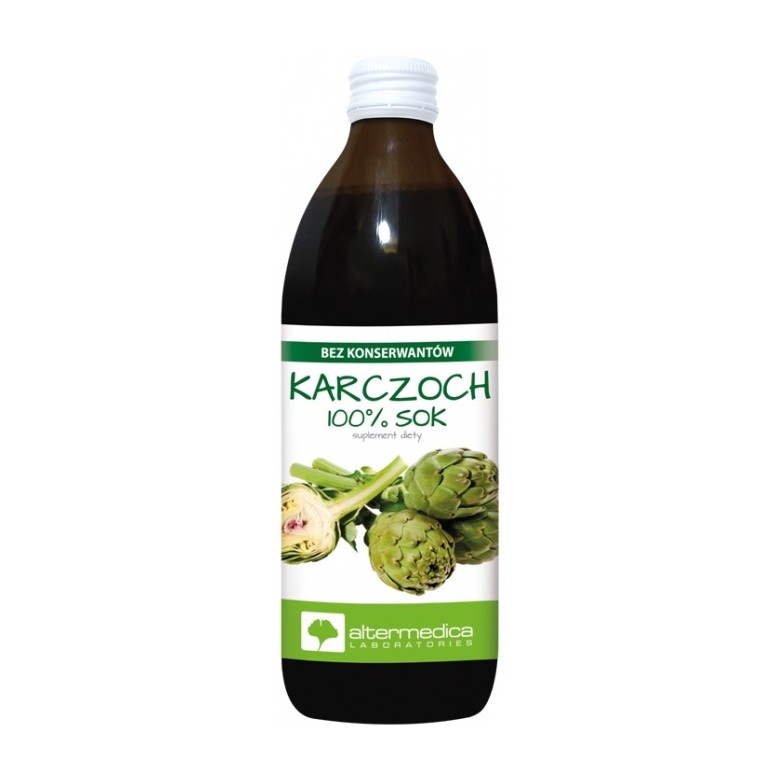 Karczoch Sok 500ml ALTERMEDICA - Wiesiołek-Pharma Karczoch Sok 500ml ALTERMEDICA - Wiesiołek-Pharma