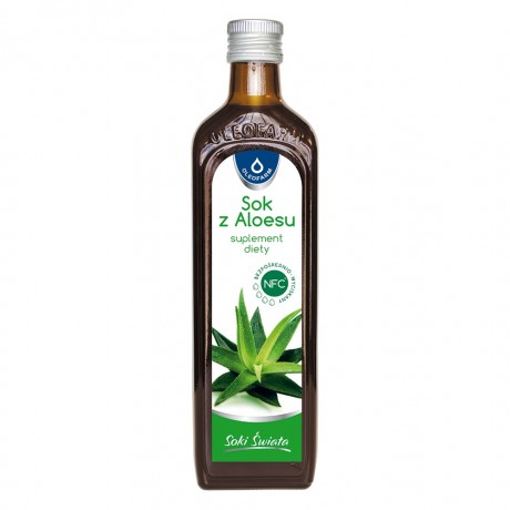 Aloes sok 100% 500ml OLEOFARM - Wiesiołek-Pharma