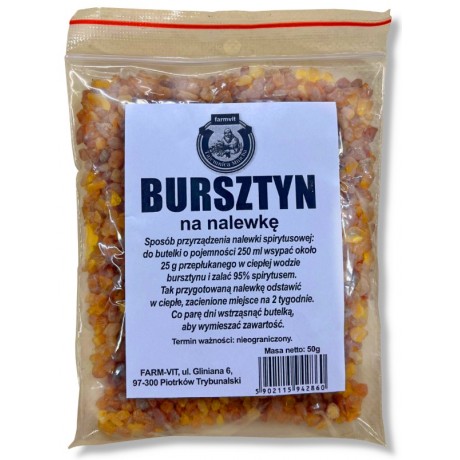 Bursztyn na nalewkę 50g FARM-VIT - Wiesiołek-Pharma