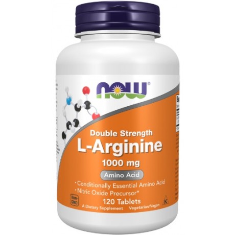 L- Arginine 1000mg 120 tabl. NOW FOODS - Wiesiołek-Pharma
