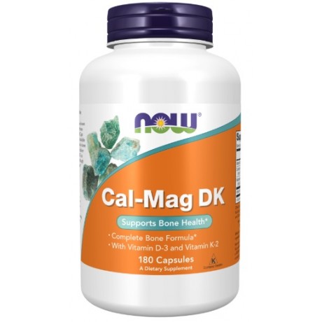 Cal-Mag DK / D3 & K2 180 kaps. NOW FOODS - Wiesiołek-Pharma