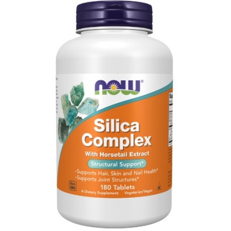 Silica Complex 500mg 180 tabl. NOW FOODS - Wiesiołek-Pharma
