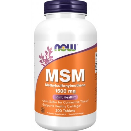 MSM 1500mg 200 tabl. NOW FOODS - Wiesiołek-Pharma